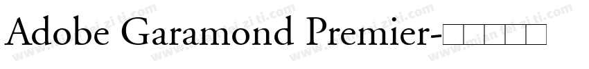 Adobe Garamond Premier字体转换